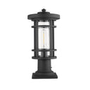 Z-Lite 8" Jordan Glass 1 Light Outdoor Pier Mounted Fixture image 8