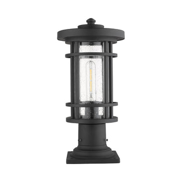 Z-Lite 8" Jordan Glass 1 Light Outdoor Pier Mounted Fixture image 8