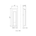 Z-Lite 8" Keaton 1 Light Outdoor Wall image 7