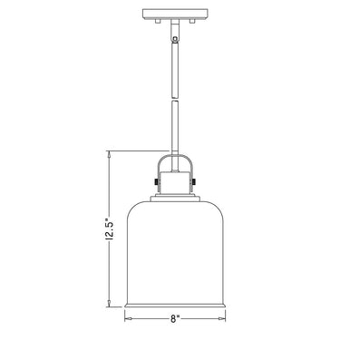 Z-Lite 8" Kinsley 1 Light Pendant image 7