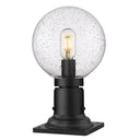 Z-Lite 8" Laurent Glass 1 Light Outdoor Pier Mounted Fixture image 1