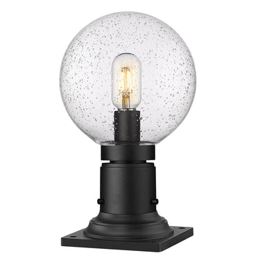 Z-Lite 8" Laurent Glass 1 Light Outdoor Pier Mounted Fixture image 1