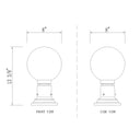 Z-Lite 8" Laurent Glass 1 Light Outdoor Pier Mounted Fixture image 14