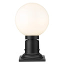 Z-Lite 8" Laurent Glass 1 Light Outdoor Pier Mounted Fixture image 2