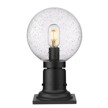 Z-Lite 8" Laurent Glass 1 Light Outdoor Pier Mounted Fixture image 3
