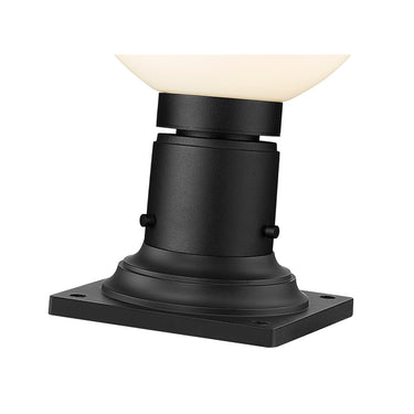 Z-Lite 8" Laurent Glass 1 Light Outdoor Pier Mounted Fixture image 6
