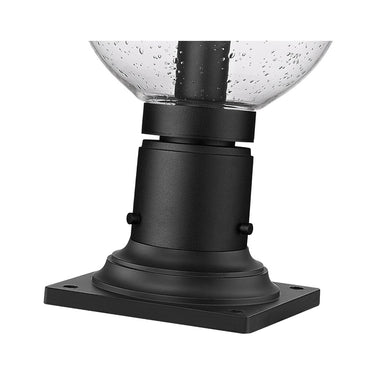 Z-Lite 8" Laurent Glass 1 Light Outdoor Pier Mounted Fixture image 7
