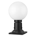 Z-Lite 8" Laurent Glass 1 Light Outdoor Pier Mounted Fixture image 8