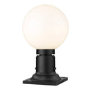 Z-Lite 8" Laurent Glass 1 Light Outdoor Pier Mounted Fixture image