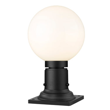 Z-Lite 8" Laurent Glass 1 Light Outdoor Pier Mounted Fixture image