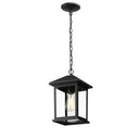 Z-Lite 8" Portland 1 Light Outdoor Chain Mount Ceiling Fixture image 1