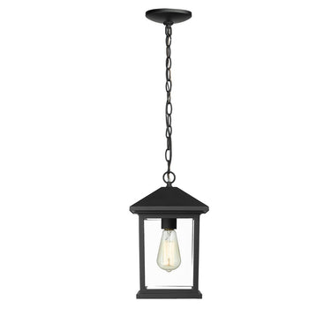 Z-Lite 8" Portland 1 Light Outdoor Chain Mount Ceiling Fixture image 2