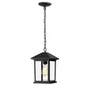 Z-Lite 8" Portland 1 Light Outdoor Chain Mount Ceiling Fixture image