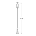Z-Lite 8" Sheridan 1 Light Outdoor Post Mounted Fixture image 7