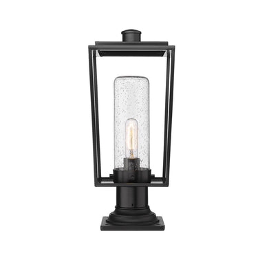 Z-Lite 8" Sheridan Glass 1 Light Outdoor Pier Mounted Fixture image 1