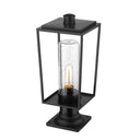 Z-Lite 8" Sheridan Glass 1 Light Outdoor Pier Mounted Fixture image 2