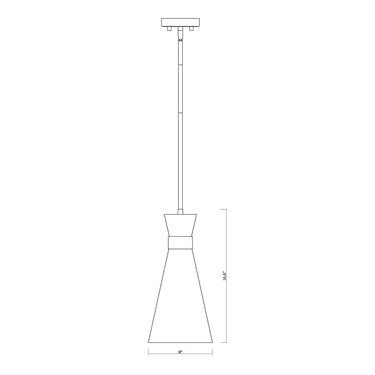 Z-Lite 8" Soriano 1 Light Pendant image 7