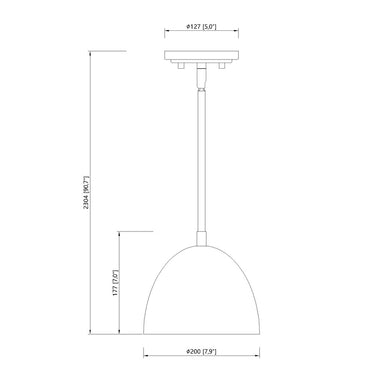 Z-Lite 8" Vega 1 Light Pendant image 14