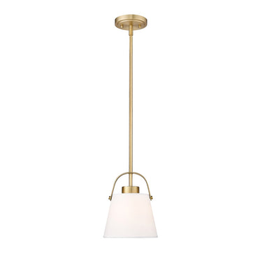 Z-Lite 8" Z-Studio Fabric 1 Light Pendant image 1