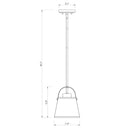 Z-Lite 8" Z-Studio Fabric 1 Light Pendant image 14