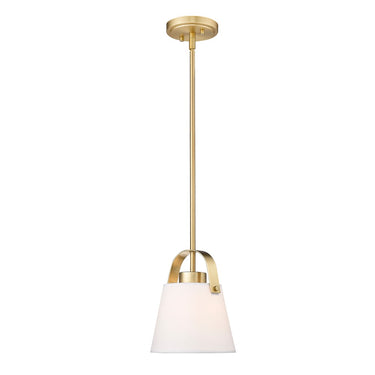 Z-Lite 8" Z-Studio Fabric 1 Light Pendant image 3