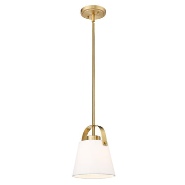 Z-Lite 8" Z-Studio Fabric 1 Light Pendant image 5