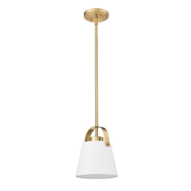 Z-Lite 8" Z-Studio Fabric 1 Light Pendant image 9