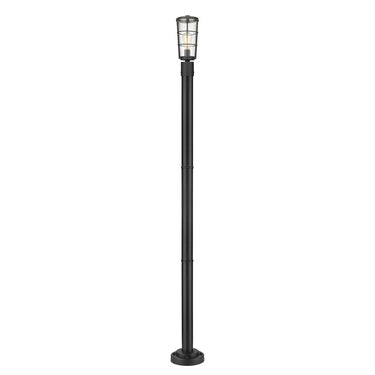 Z-Lite 88.75" High Helix 1 Light Outdoor Post Mounted Fixture image 1
