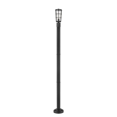 Z-Lite 88.75" High Helix 1 Light Outdoor Post Mounted Fixture image 4