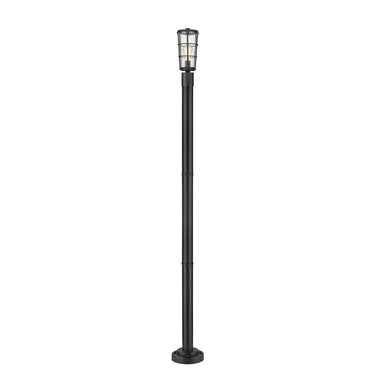 Z-Lite 88.75" High Helix 1 Light Outdoor Post Mounted Fixture image