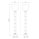 Z-Lite 89.5" High Laurent 1 Light Outdoor Post Mounted Fixture image 14