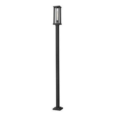 Z-Lite 9.25" Glenwood Glass 1 Light Outdoor Post Mounted Fixture image 2