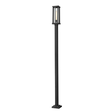 Z-Lite 9.25" Glenwood Glass 1 Light Outdoor Post Mounted Fixture image