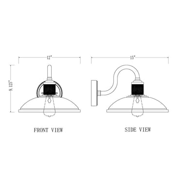 Z-Lite 9.25" High RLM 1 Light Outdoor Wall image 7