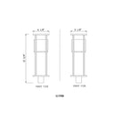Z-Lite 9.25" Luca 1 Light Outdoor Post Mount Fixture image 5