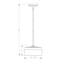 Z-Lite 9.25" Renaud 1 Light Pendant image 14