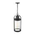 Z-Lite 9.25" Roundhouse 1 Light Outdoor Chain Mount Ceiling Fixture image 1