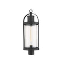 Z-Lite 9.25" Roundhouse 1 Light Outdoor Post Mount Fixture image 1