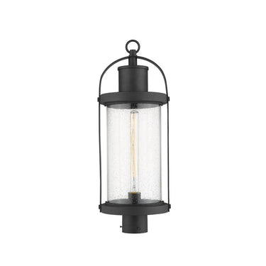 Z-Lite 9.25" Roundhouse 1 Light Outdoor Post Mount Fixture image