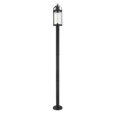Z-Lite 9.25" Roundhouse 1 Light Outdoor Post Mounted Fixture image