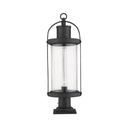 Z-Lite 9.25" Roundhouse Glass 1 Light Outdoor Pier Mounted Fixture image 4