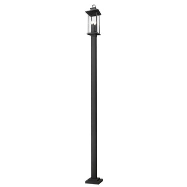 Z-Lite 9.25" Tiberius 4 Light Outdoor Post Mounted Fixture image 2
