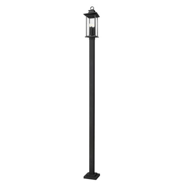 Z-Lite 9.25" Tiberius 4 Light Outdoor Post Mounted Fixture image 4