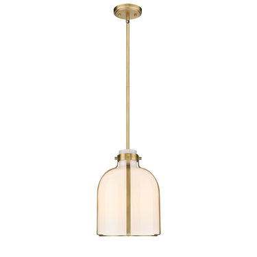 Z-Lite 9.5" Pearson White Opal 1 Light Pendant image 7