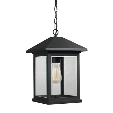 Z-Lite 9.5" Portland 1 Light Outdoor Chain Mount Ceiling Fixture image