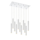Z-Lite 9.75" Forest Steel 11 Light Chandelier image 1