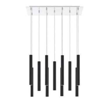 Z-Lite 9.75" Forest Steel 11 Light Chandelier image 10
