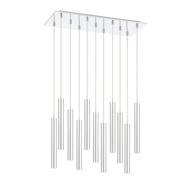 Z-Lite 9.75" Forest Steel 11 Light Chandelier image 13