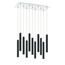 Z-Lite 9.75" Forest Steel 11 Light Chandelier image 14