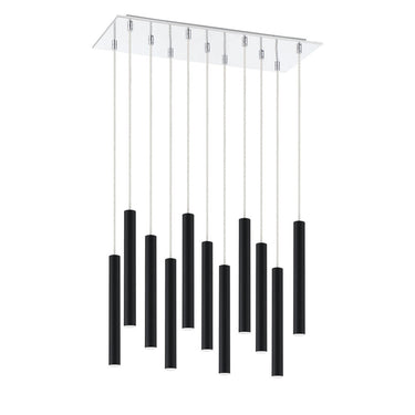 Z-Lite 9.75" Forest Steel 11 Light Chandelier image 14